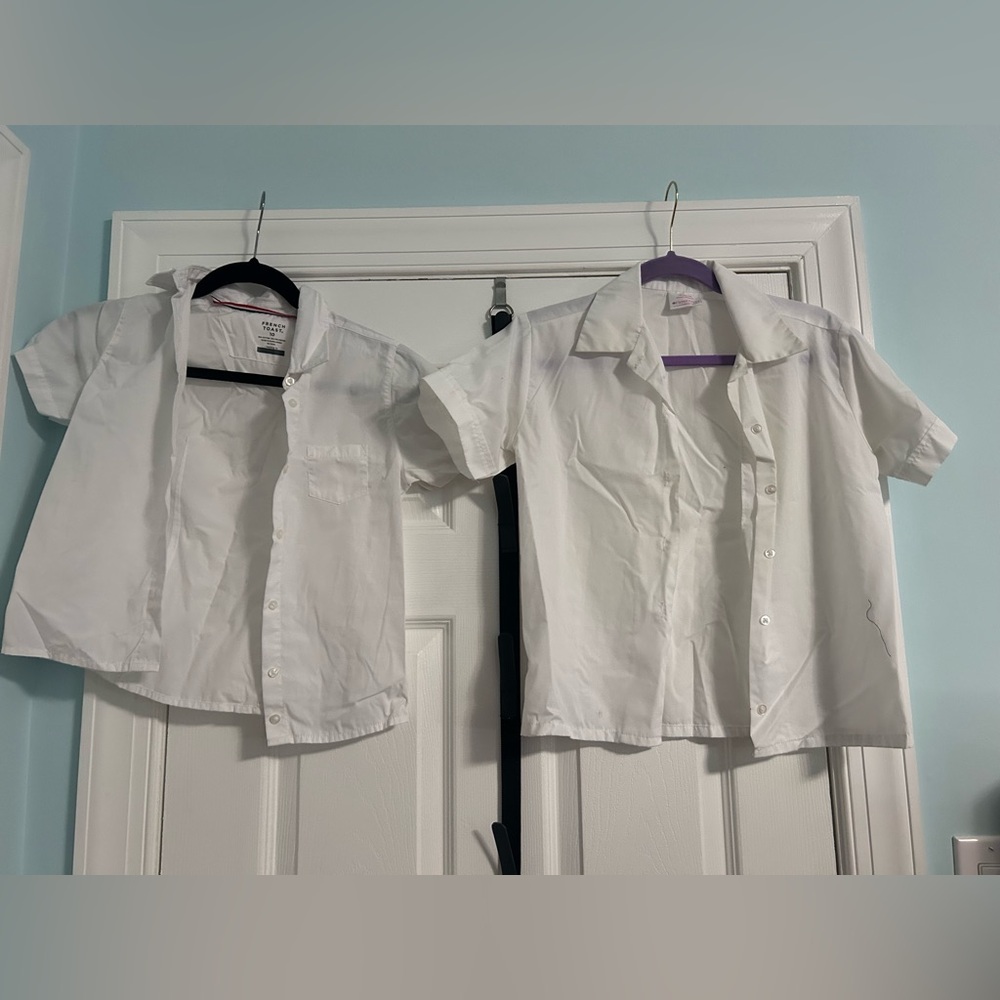 French Toast Kids' White Button-Down Shirts